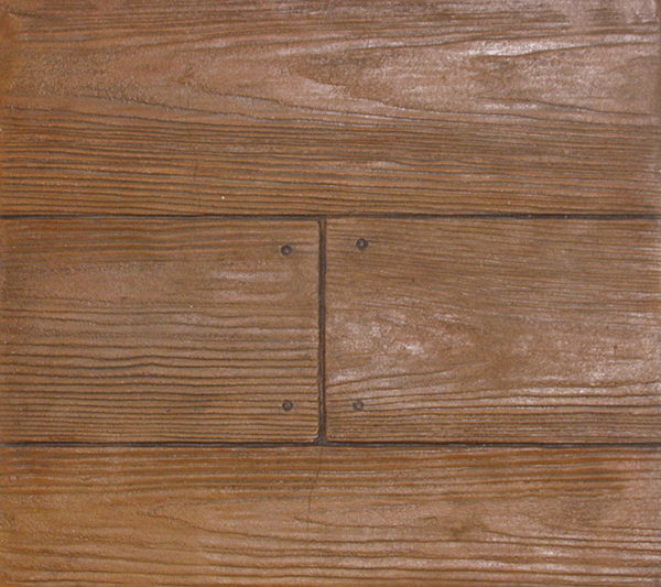 12" Boardwalk Planks (With Nails) Concrete Stamp View