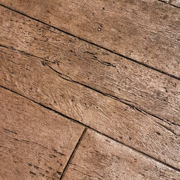 16" Reclaimed Timber Planks Concrete Stamp View