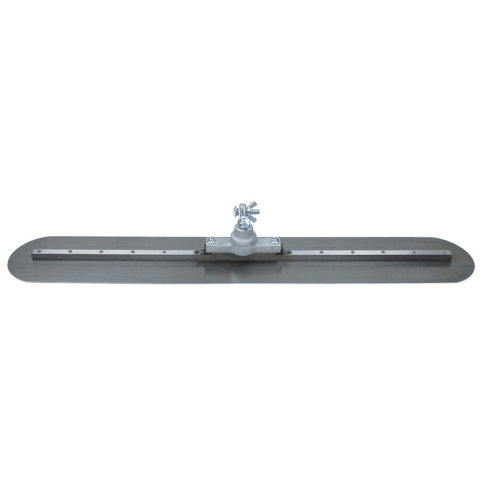 Kraft CC851 – 36" x 5" Round End Carbon Steel Fresno Trowel (All-Angle Bracket)