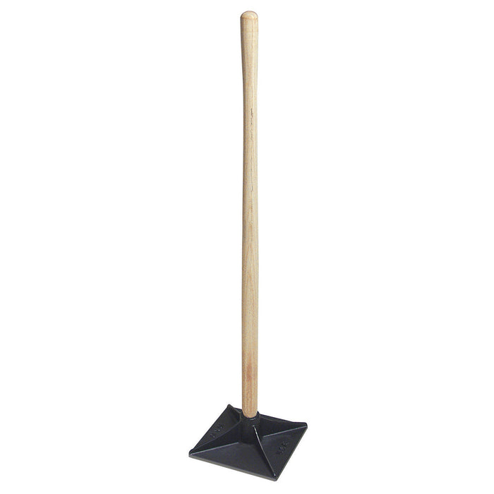 Kraft CC925 – 8" x 8" Cast Iron Dirt Tamper with 43" Wood Handle