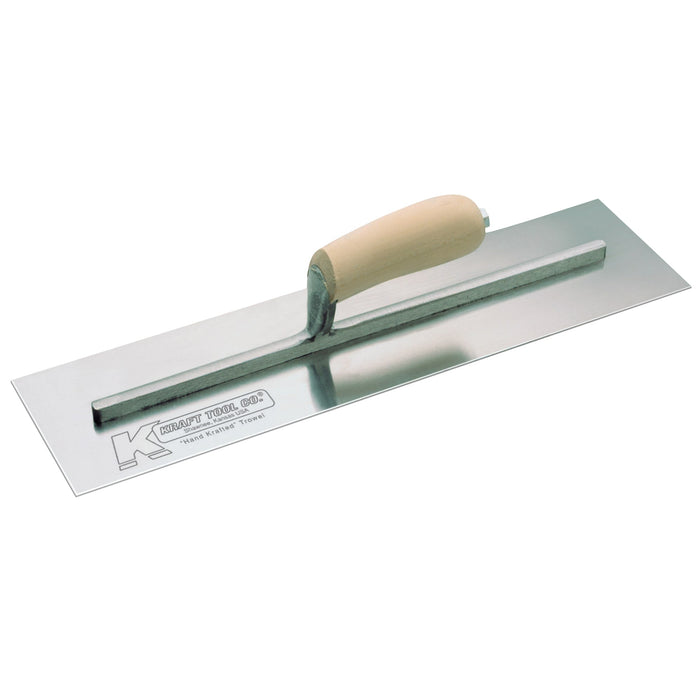 Kraft CF201C – 10" x 3" Carbon Steel Cement Trowel (Camel Back Wood Handle)