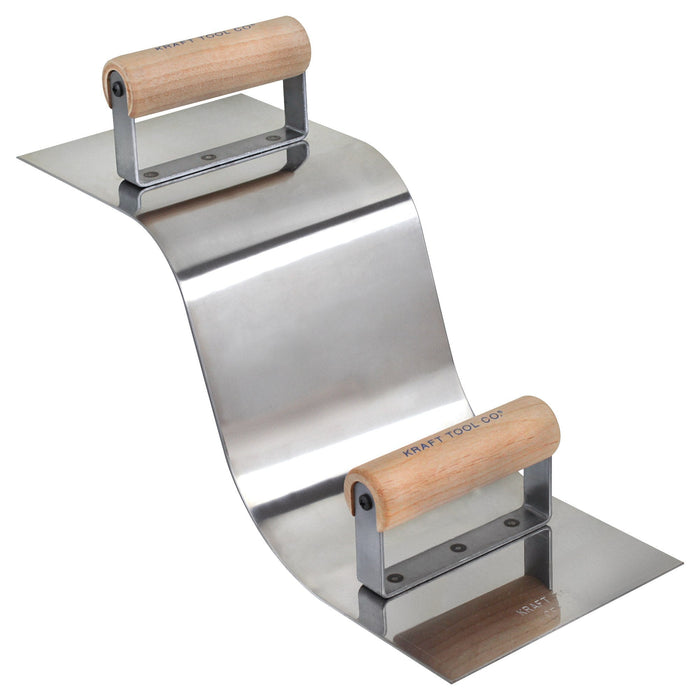 Kraft CF512 – 6" Stainless Steel Curb & Gutter Tool (3" Radius)