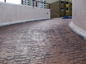 New Euro Stone Concrete Stamp View