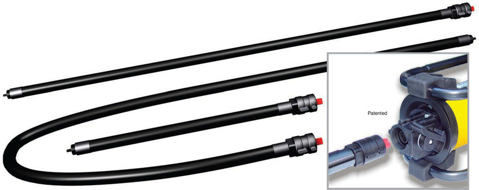 Oztec FS16OZ – 16 Ft. Flexible Concrete Vibrator Shaft (Quick Disconnect)