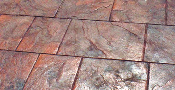 Walkway Slate Concrete Stamp View