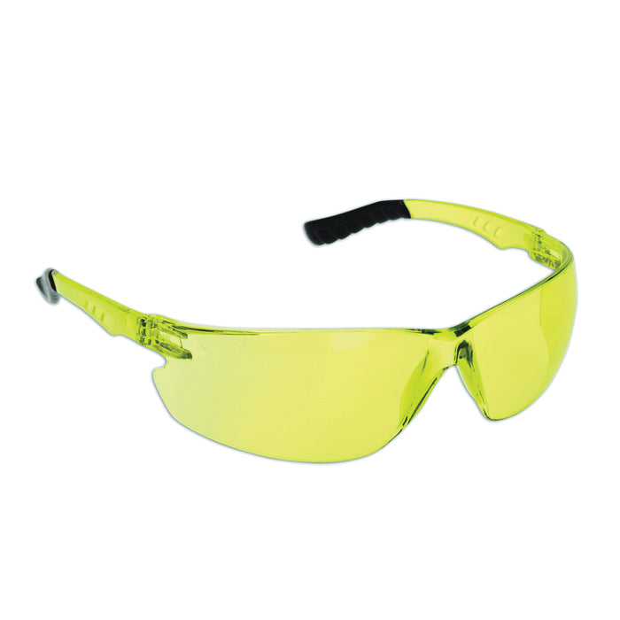 PIP EP800A – Amber Safety Glasses, Anti-Scratch/UV, Frameless Frame (The Firebird)