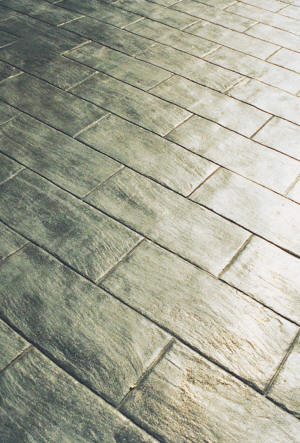 Italian Slate Running Bond Concrete Stamp View