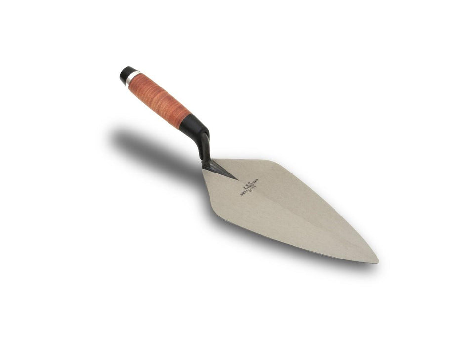 Marshalltown 33L10 – 10" Brick Trowel, London Pattern (Leather Handle)