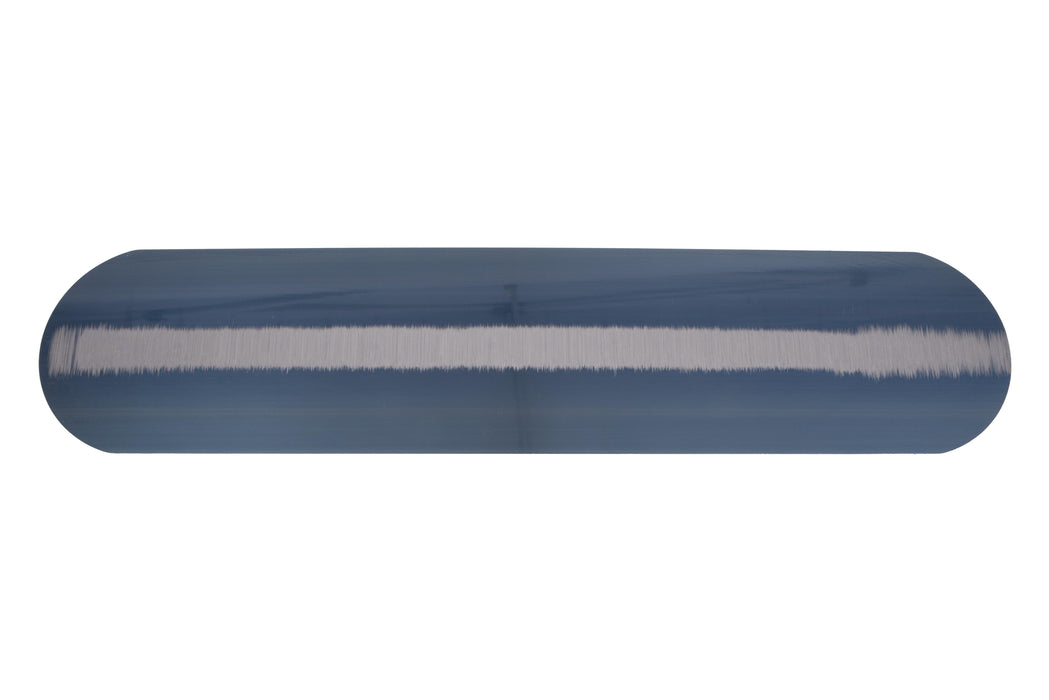Marshalltown MXS81BRD – 18" x 4" Blue Steel Finishing Trowel, Fully Rounded with Curved DuraSoft Handle
