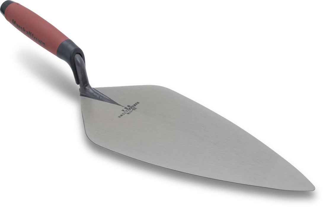 Marshalltown 33 12FG – 12" Brick Trowel, London Pattern (DuraSoft Handle)