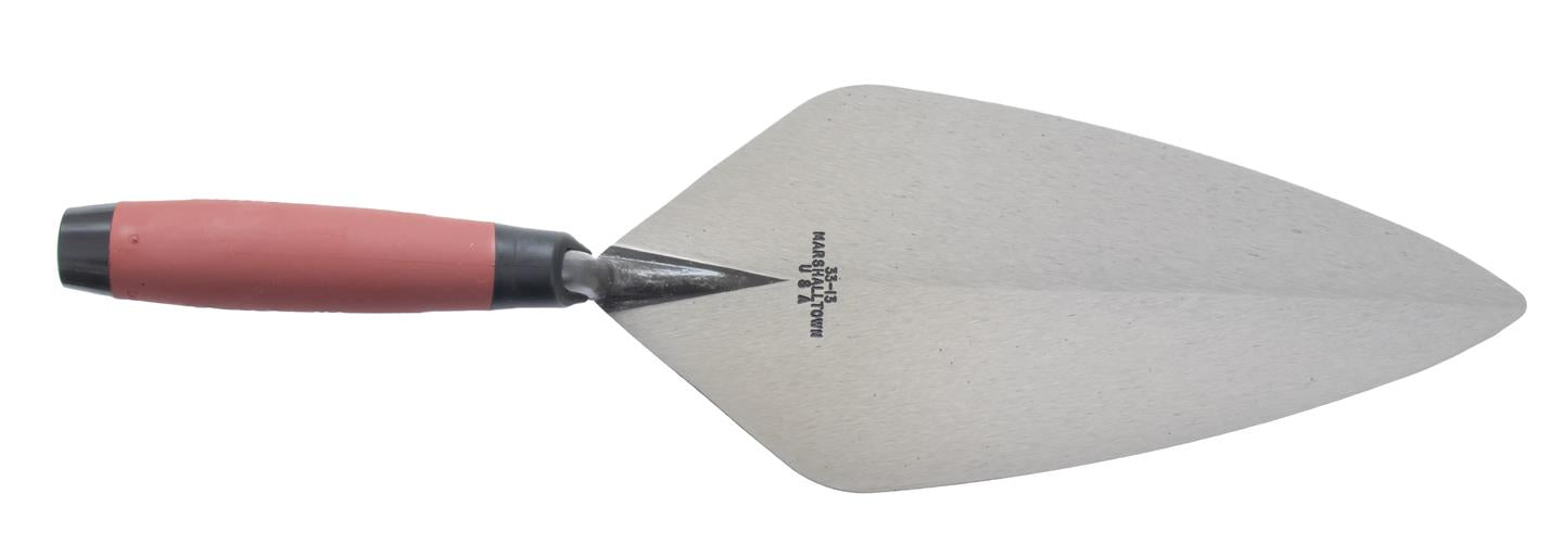 Marshalltown 33 13FG – 13" Brick Trowel, London Pattern (DuraSoft Handle)