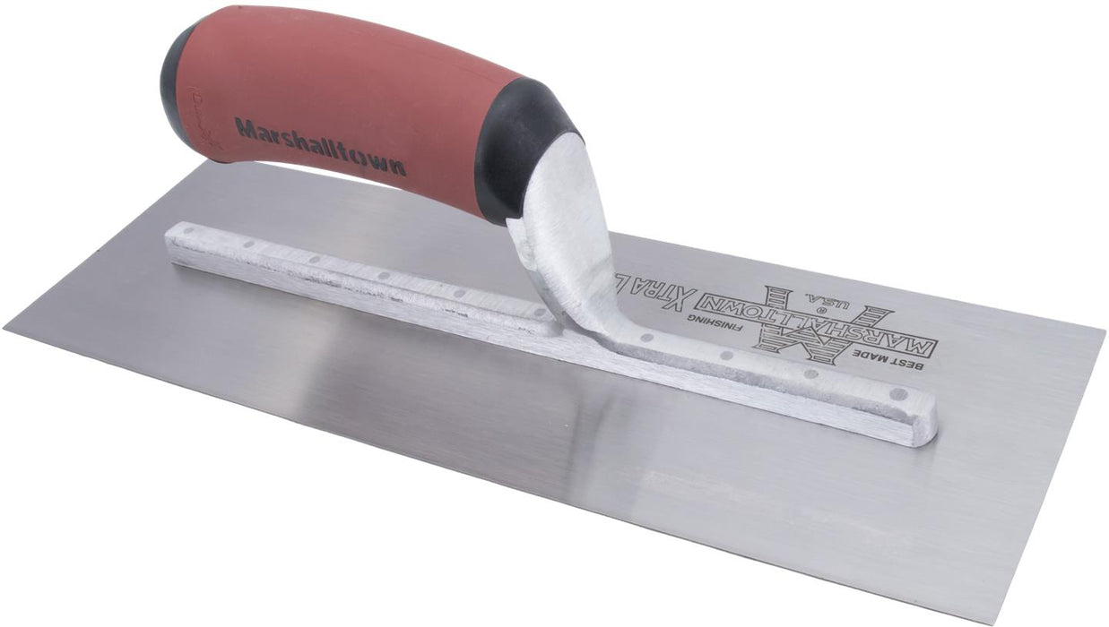 Marshalltown MXS7D – 12" x 5" Finishing Trowel with Curved DuraSoft Handle