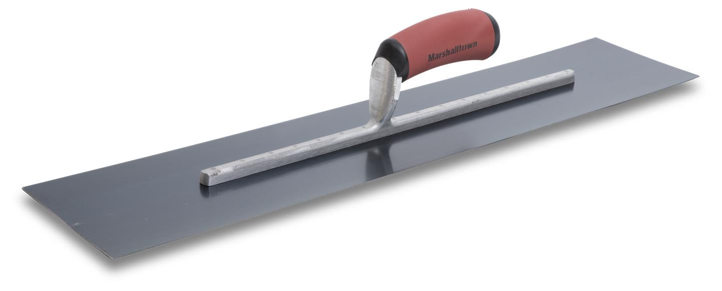 Marshalltown MXS245BD – 24" x 5" Blue Steel Finishing Trowel with Curved DuraSoft Handle