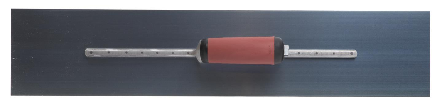 Marshalltown MXS245BD – 24" x 5" Blue Steel Finishing Trowel with Curved DuraSoft Handle