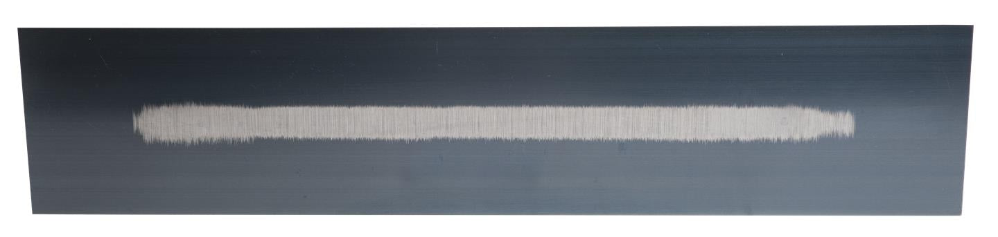 Marshalltown MXS205BD – 20" x 5" Blue Steel Finishing Trowel with Curved DuraSoft Handle