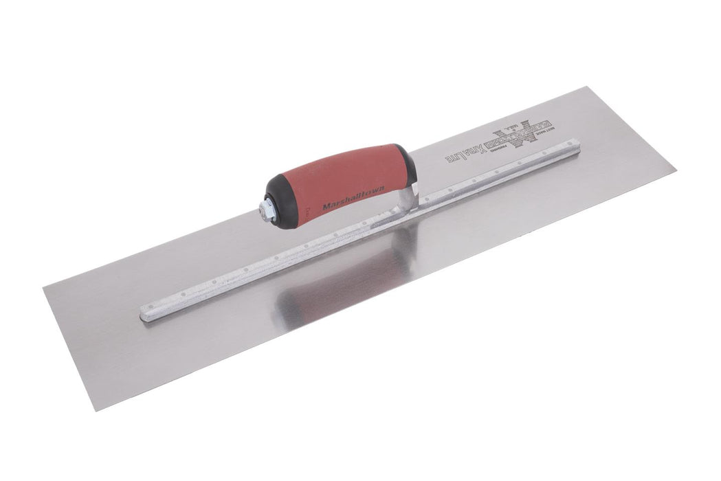 Marshalltown MXS205D – 20" x 5" Finishing Trowel with Curved DuraSoft Handle