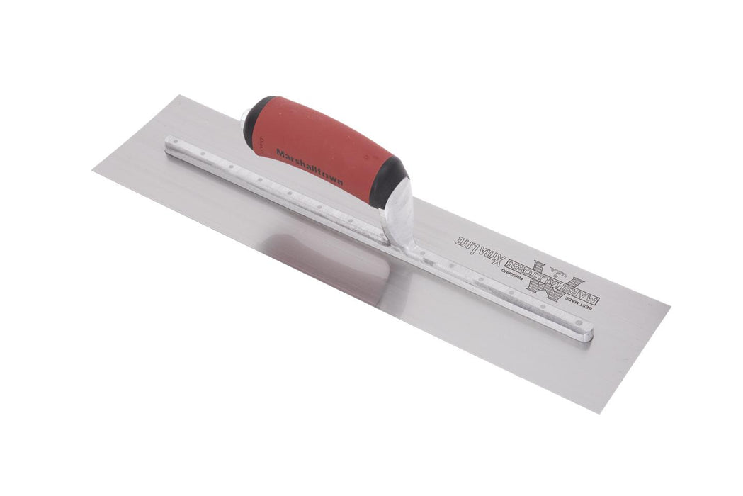 Marshalltown MXS77D – 18" x 4-1/2" Finishing Trowel with Curved DuraSoft Handle