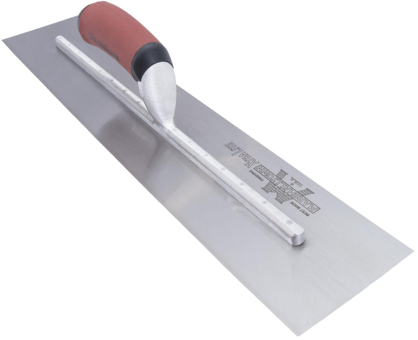 Marshalltown MXS20D – 20" x 4" Finishing Trowel with Curved DuraSoft Handle