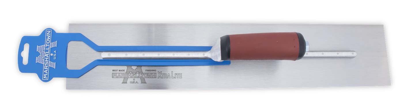 Marshalltown MXS20D – 20" x 4" Finishing Trowel with Curved DuraSoft Handle