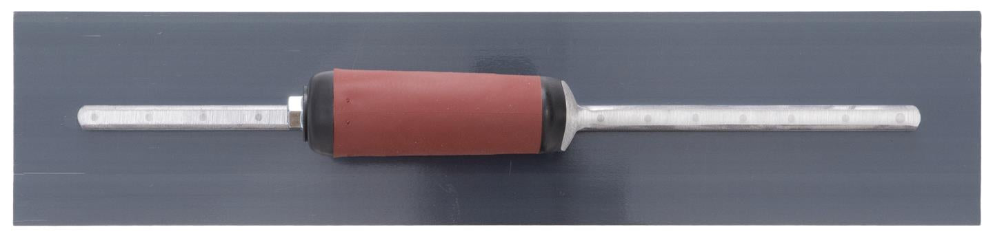 Marshalltown MXS66BD – 16" x 4" Blue Steel Finishing Trowel with Curved DuraSoft Handle