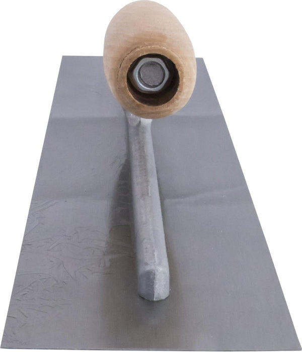 Marshalltown 999S – 16" x 4" Finishing Trowel with Curved Wood Handle
