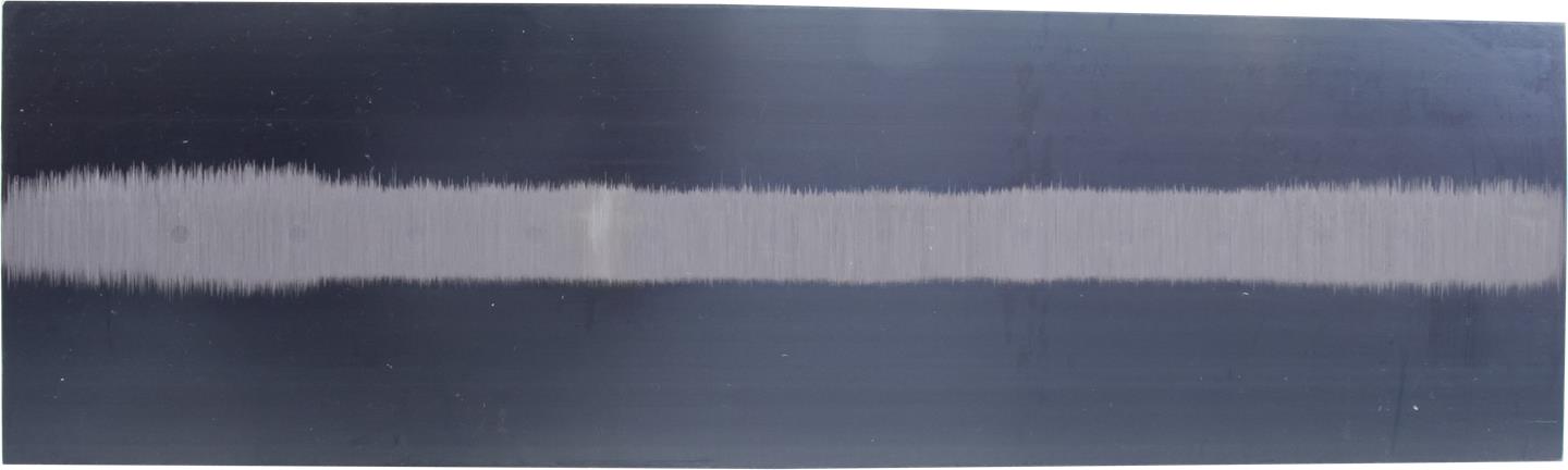 Marshalltown MXS64BD – 14" x 4" Blue Steel Finishing Trowel with Curved DuraSoft Handle