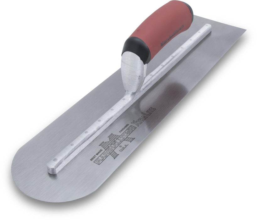 Marshalltown MXS205RD – 20" x 5" Finishing Trowel, Round Front with Curved DuraSoft Handle