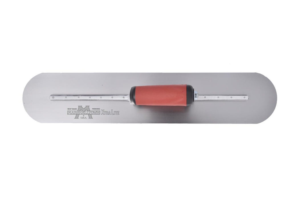 Marshalltown MXS205FD – 20" x 5" Finishing Trowel, Fully Rounded with Curved DuraSoft Handle