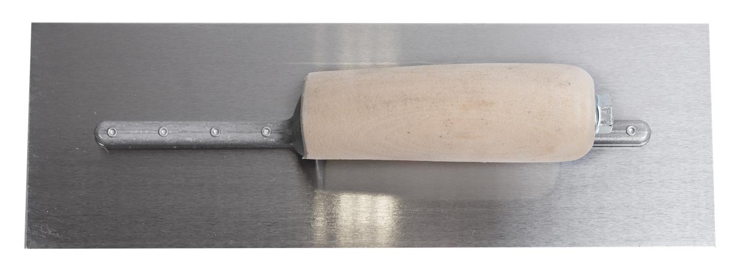 Marshalltown FT362 – 12" x 4" Finishing Trowel with Curved Wood Handle
