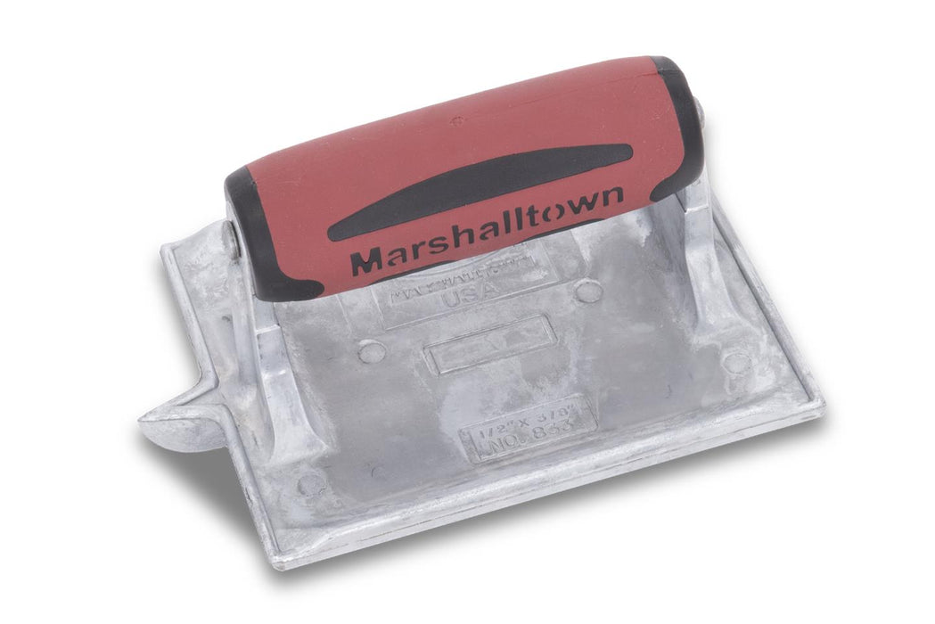 Marshalltown 864D – 6" x 4-3/8" Zinc Groover with DuraSoft Handle