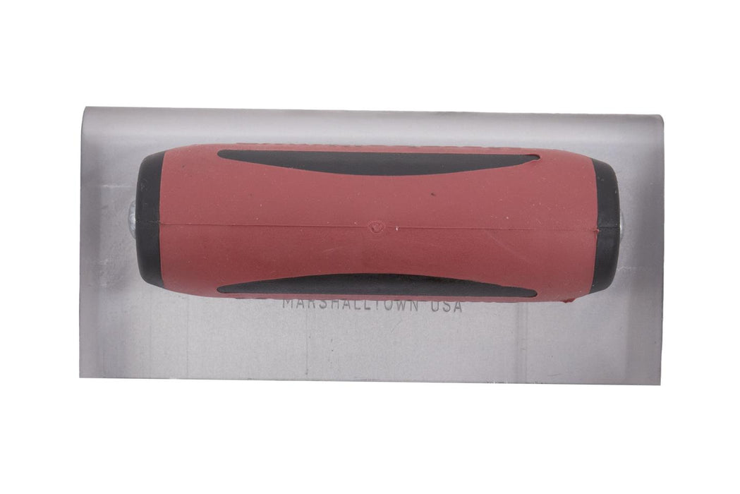 Marshalltown 36D – 6" x 3" Edger (Straight Ends, 3/8" R, 1/2" L, DuraSoft Handle)