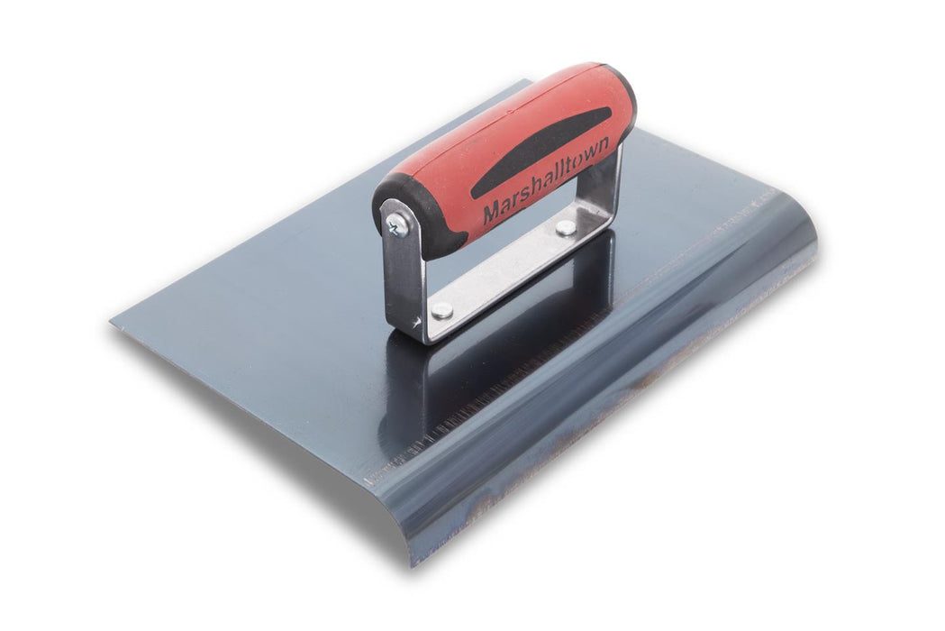 Marshalltown 164BD – 9" x 6" Blue Steel Edger (3/8" R, 1/2" L, DuraSoft Handle)