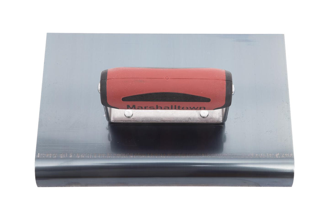 Marshalltown 167BD – 9" x 6" Blue Steel Edger (3/4" R, 7/8" L, DuraSoft Handle)