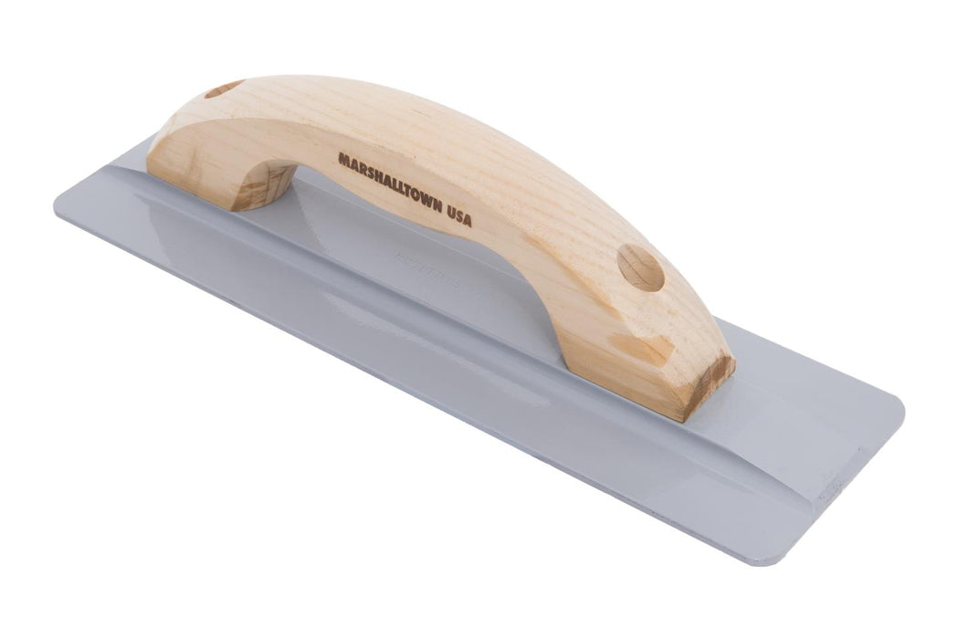Marshalltown 734LRW – 12" x 3-3/4" “The Hog” Magnesium Float with Large Round Wood Handle
