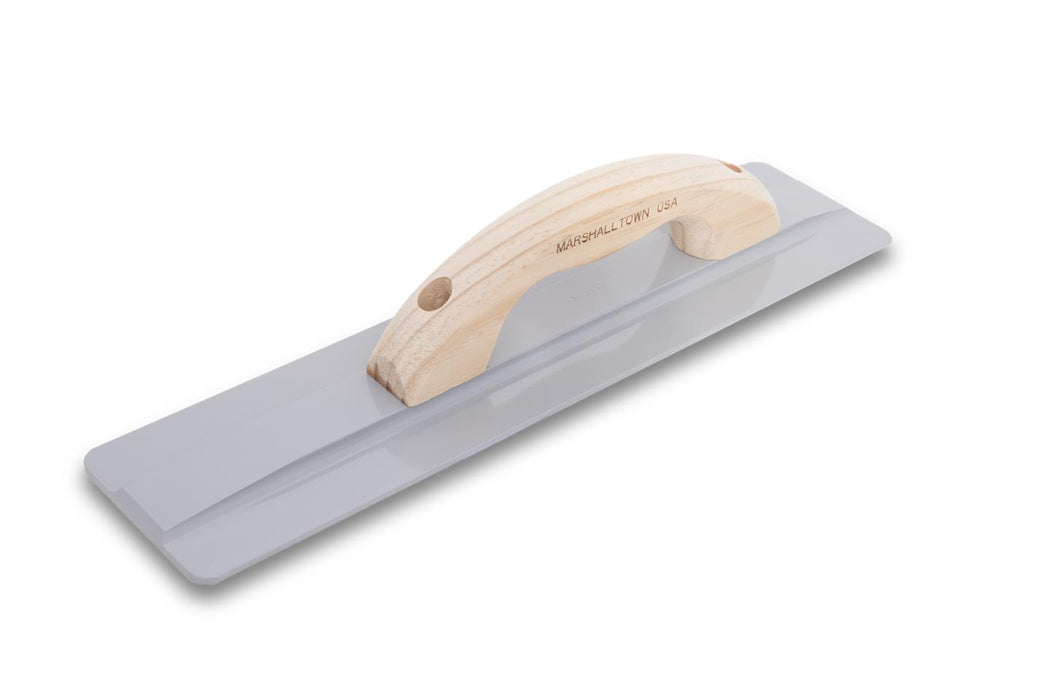 Marshalltown 738LRW – 16" x 3-3/4" “The Hog” Magnesium Float with Large Round Wood Handle