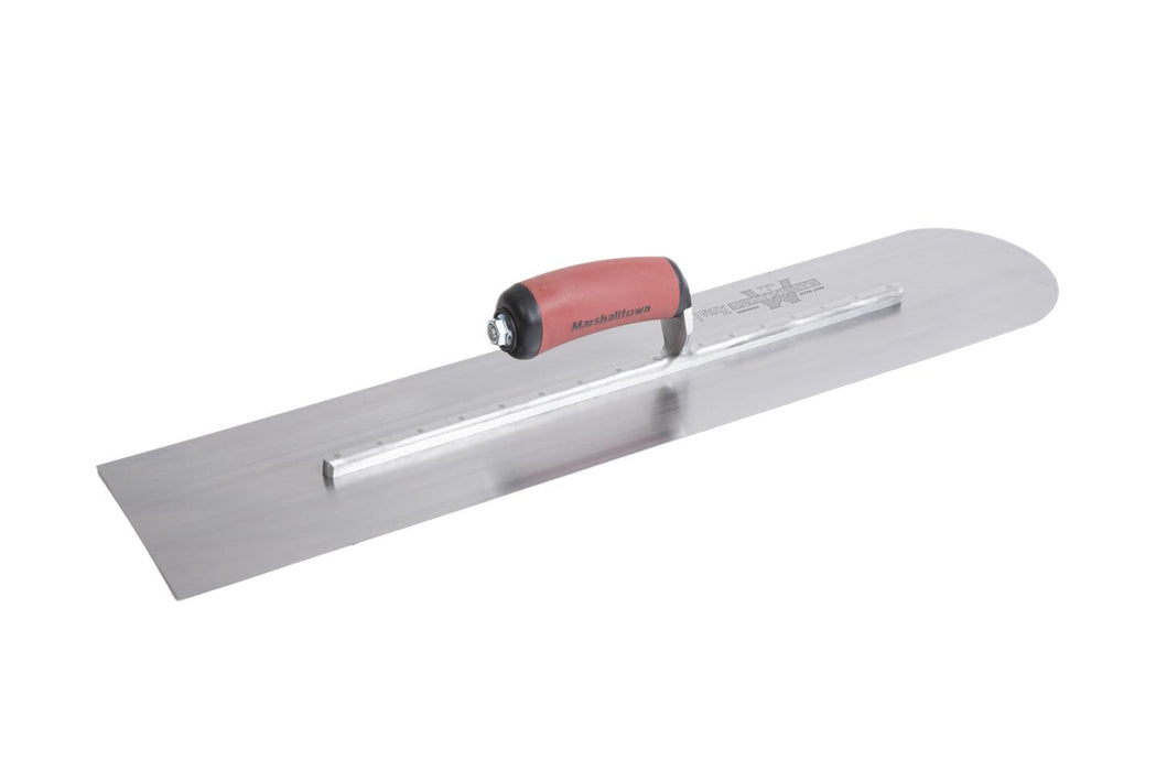 Marshalltown MXS225RD – 22" x 5" Finishing Trowel, Round Front with Curved DuraSoft Handle