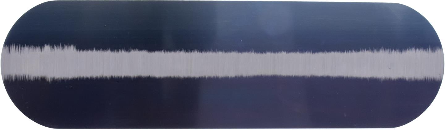 Marshalltown MXS66BFR – 16" x 4" Blue Steel Finishing Trowel, Fully Rounded with Curved Wood Handle