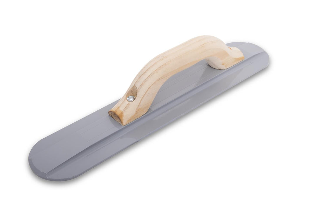 Marshalltown 143 – 16" x 3 1/8" Round End Magnesium Float (Wood Handle)