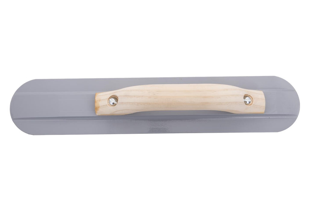 Marshalltown 143 – 16" x 3 1/8" Round End Magnesium Float (Wood Handle)
