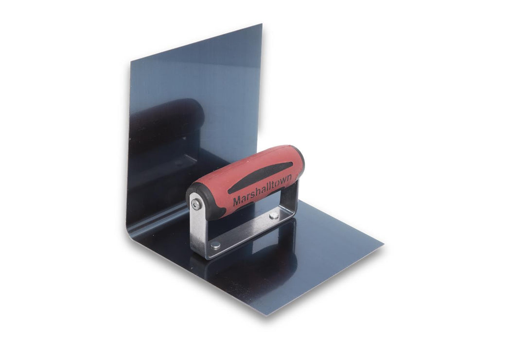 Marshalltown 186BD – 6" x 6" x 6" Blue Steel Inside Step Tool (3/8" Radius, DuraSoft Handle)