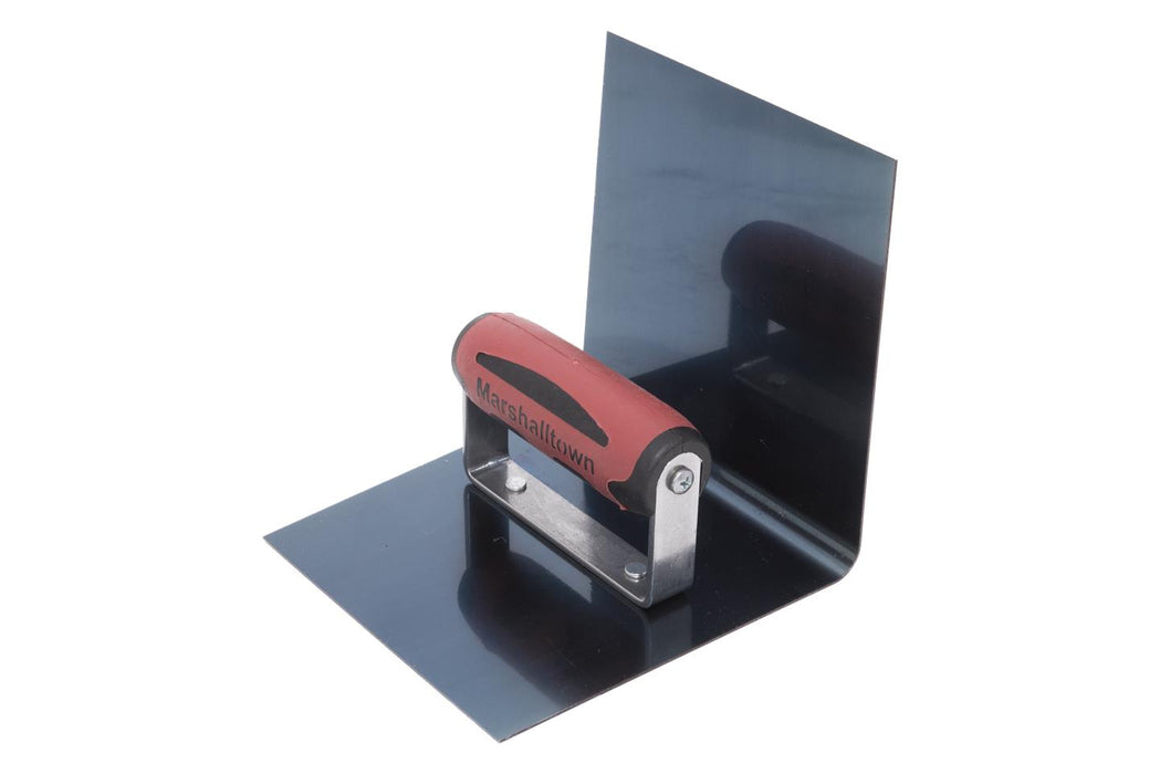 Marshalltown 186BD – 6" x 6" x 6" Blue Steel Inside Step Tool (3/8" Radius, DuraSoft Handle)