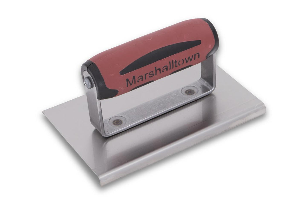 Marshalltown 166SSD – 6" x 4" Stainless Steel Edger (1/2" R, 5/8" L, DuraSoft Handle)