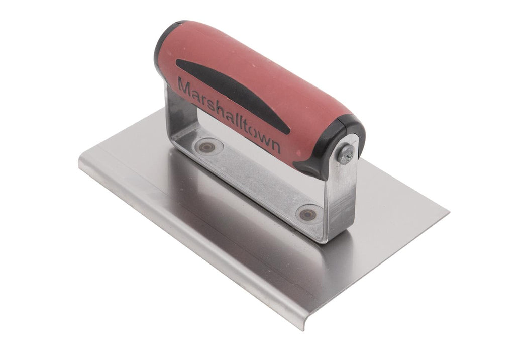 Marshalltown 166SSD – 6" x 4" Stainless Steel Edger (1/2" R, 5/8" L, DuraSoft Handle)