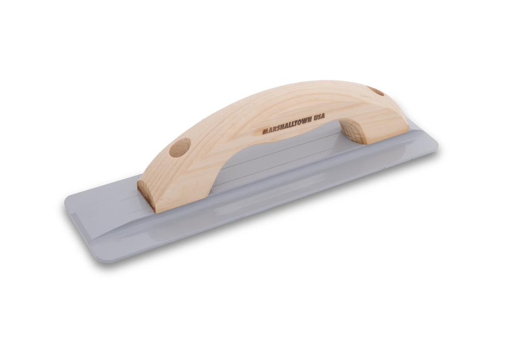 Marshalltown 142LRW – 12" x 3 1/8" Magnesium Float (Large Round Wood Handle)