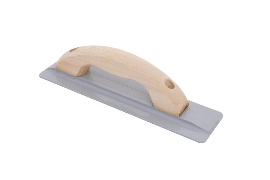 Marshalltown 142LRW – 12" x 3 1/8" Magnesium Float (Large Round Wood Handle)