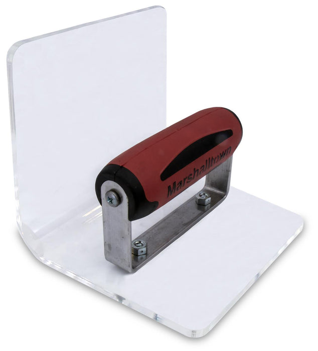 Marshalltown 4267D – 5 5/8" x 5" x 5" Acrylic Cove Tool (3/4" Radius, DuraSoft Handle)