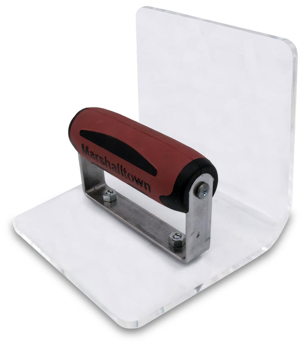 Marshalltown 4267D – 5 5/8" x 5" x 5" Acrylic Cove Tool (3/4" Radius, DuraSoft Handle)