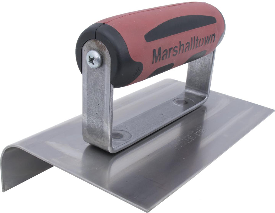 Marshalltown 4268D – 6" x 4" Stainless Steel Curb Tool (3/4" Radius, DuraSoft Handle)