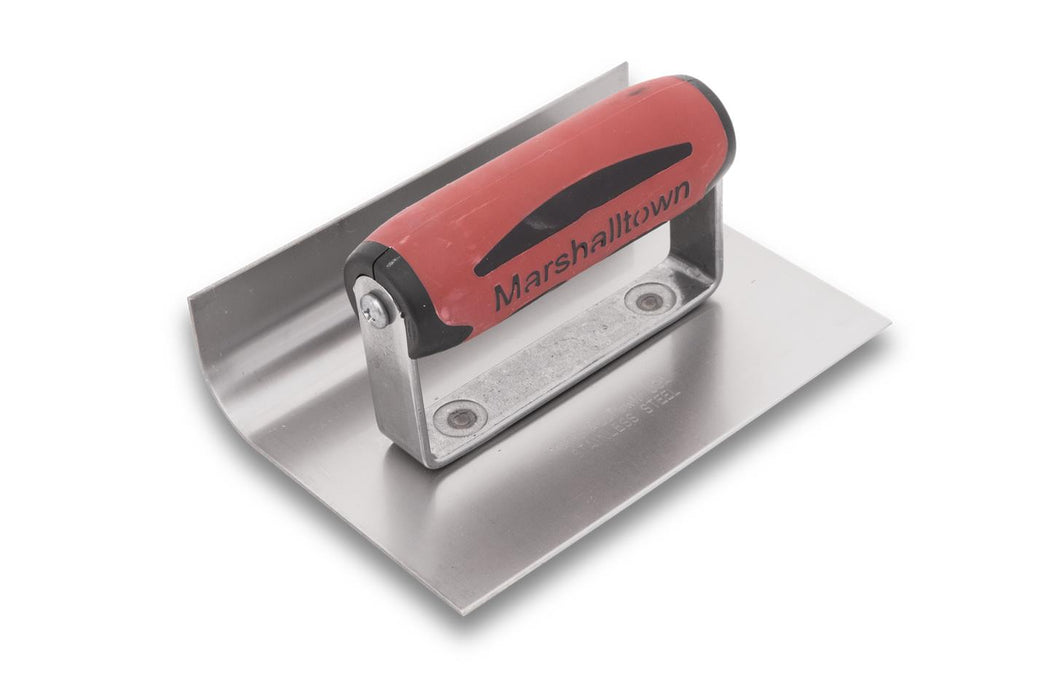 Marshalltown 4269D – 6" x 4" Stainless Steel Sidewalk Tool (3/4" Radius, DuraSoft Handle)