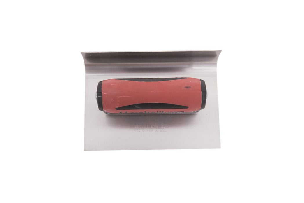 Marshalltown 4269D – 6" x 4" Stainless Steel Sidewalk Tool (3/4" Radius, DuraSoft Handle)